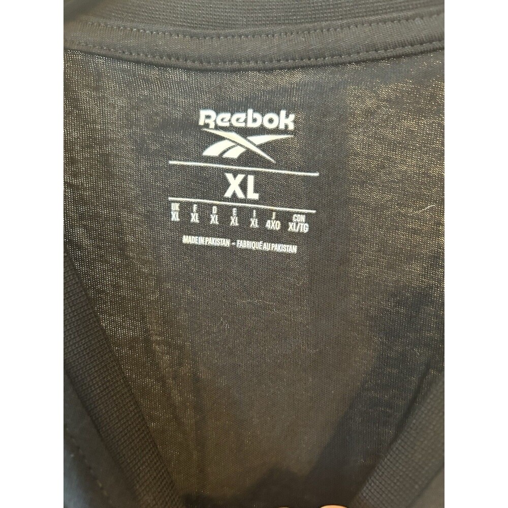 Reebok Black Men's XL Graphic T-Shirt NWT Gray & Black Logo - Picture 5 of 8